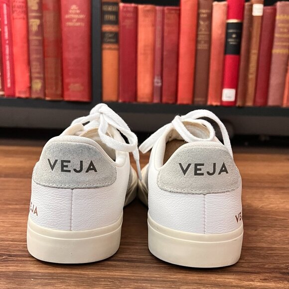 Veja Classic White Leather Campo Sneaker Sz M 8/ W 10 - Picture 6 of 14